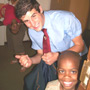 St Benedics visting the children